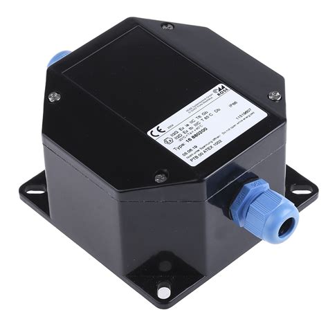 Rose Black Polyester Junction Box, IP66, 6 Terminals, ATEX, 